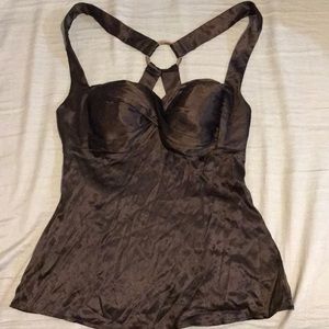 Y2K Vintage Bebe Silk bustier top